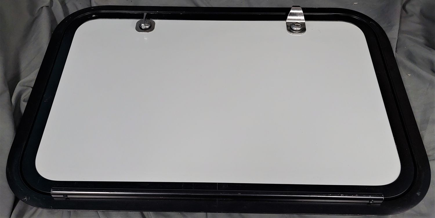 24" x 16" Baggage Door - Gray with Black Trim
