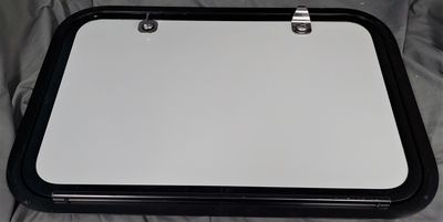 24" x 16" Baggage Door - Gray with Black Trim