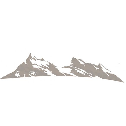 Decal #59 - Grey Wolf Side Upper Mountain Scene - RH