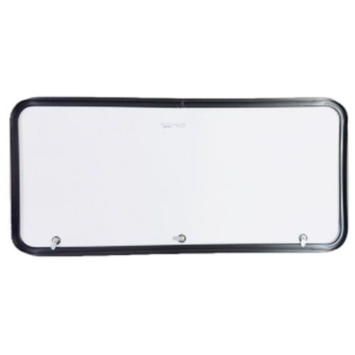 48" x 22" Baggage Door - White with Black Trim - 1 Twist Latch, 2 Thumb Latches