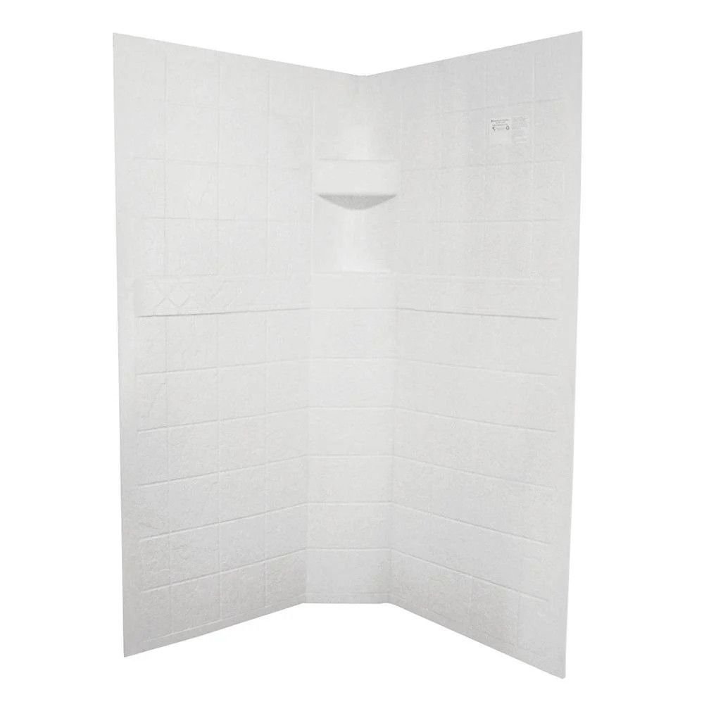 Shower Surround - 32" x 32" x 67" - White Neo Angle