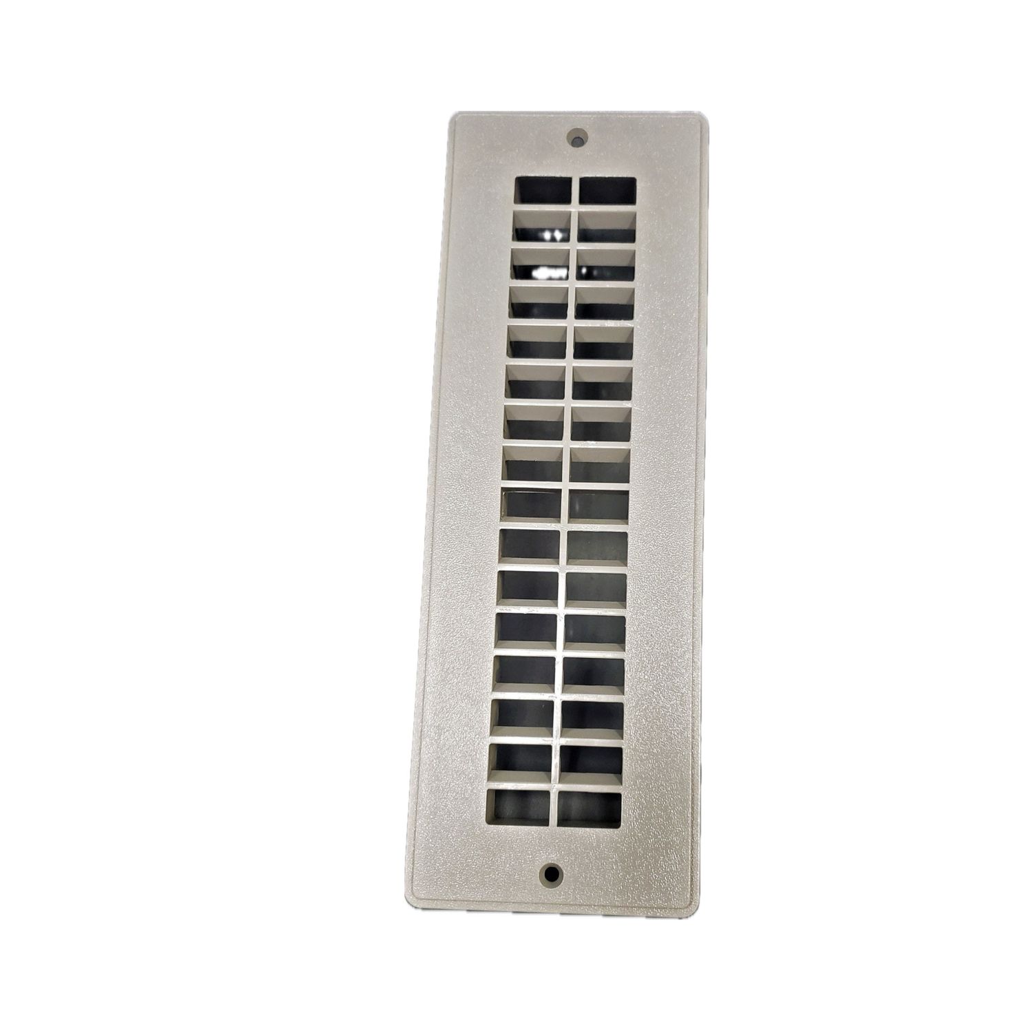JR Products Floor Register - 2" x 10" - Grey Plastic