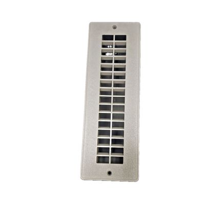 JR Products Floor Register - 2" x 10" - Grey Plastic
