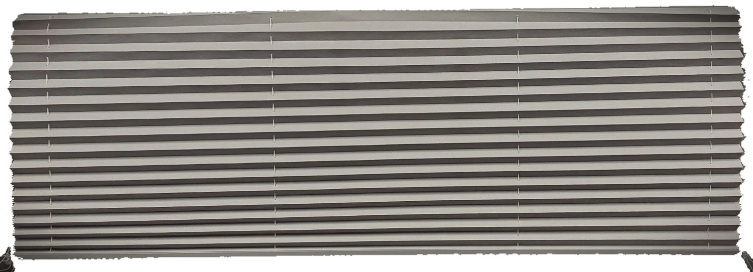 67" x 26" Pleated Cloth Night Shade - Ash / Dusty Gray