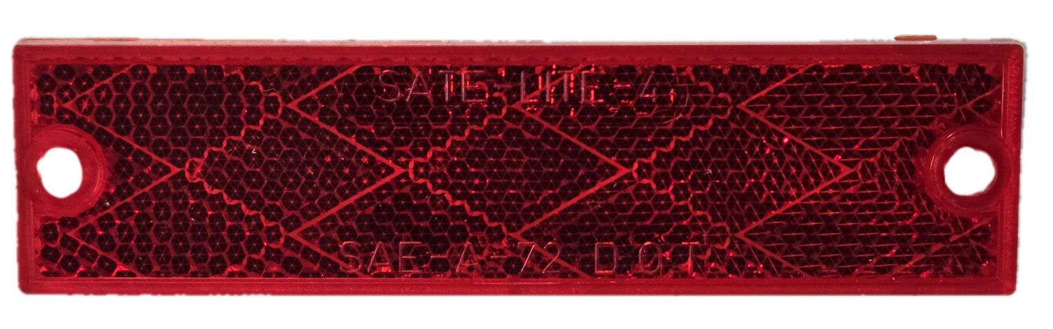 Grote Adhesive Single Red Reflector