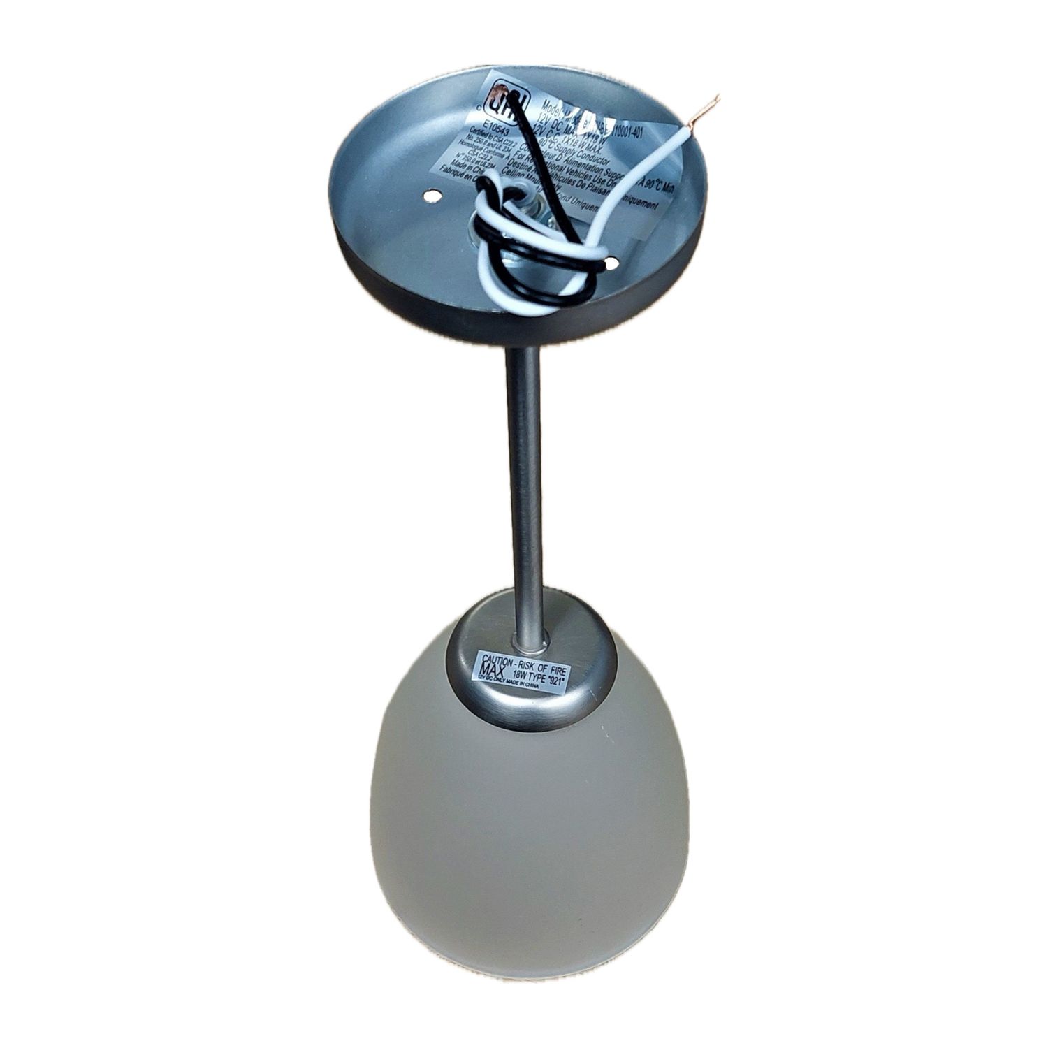 Frosted Glass Pendant Light Fixture