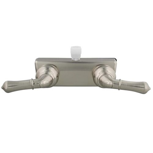 Empire Shower Diverter Faucet - Brushed Nickel - Teapot Handles