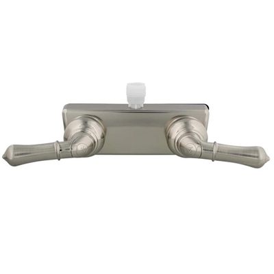 Empire Shower Diverter Faucet - Brushed Nickel - Teapot Handles
