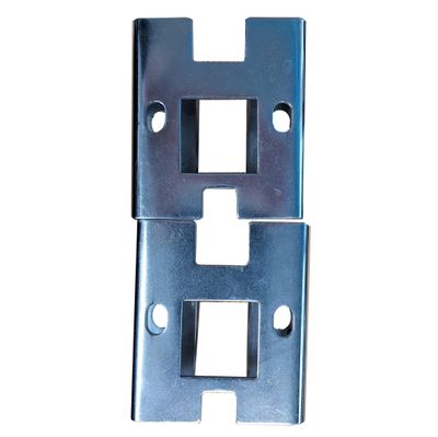 Lower Foot Mounting Bracket for Manual Awning - Chrome 2 pcs