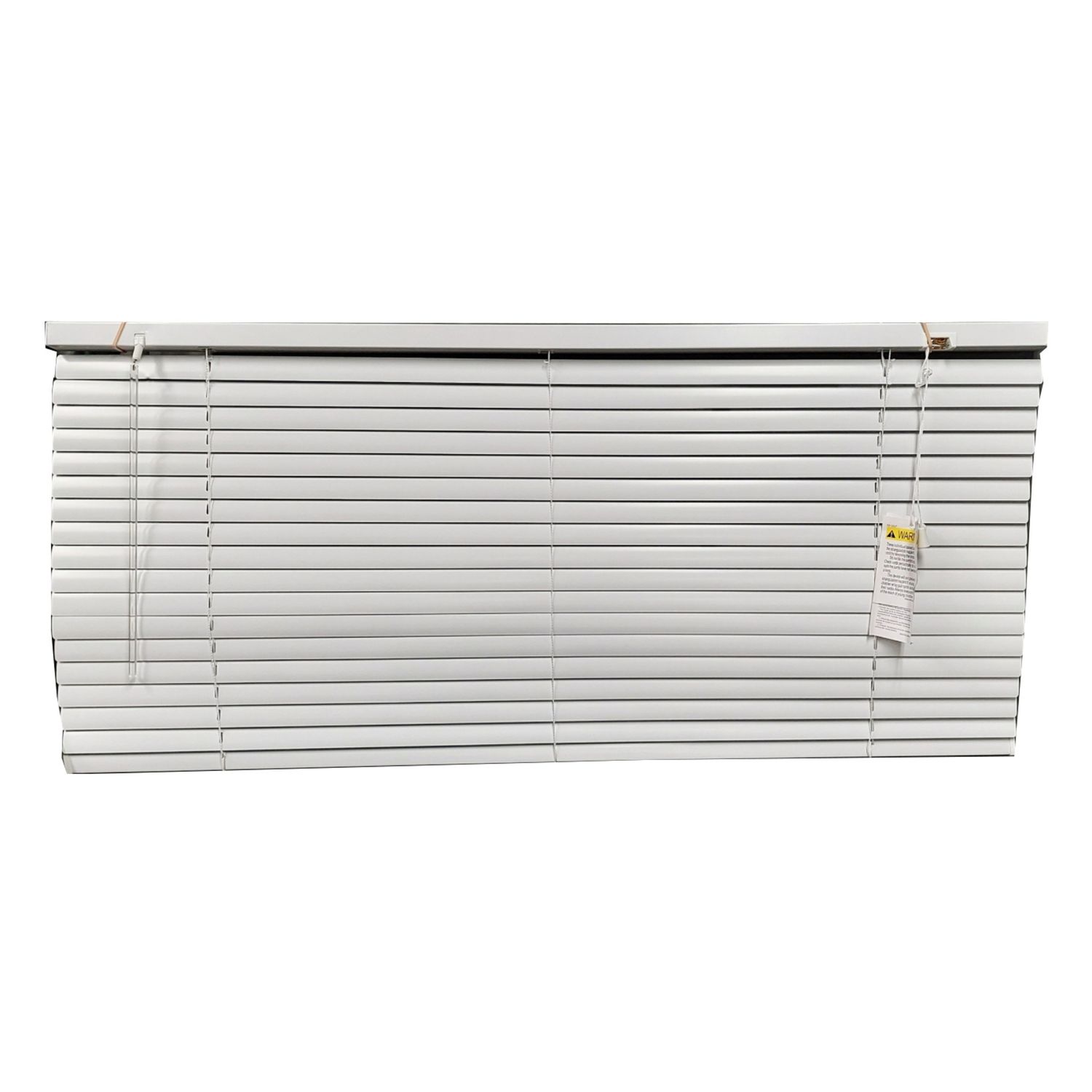 38" x 17" - Metal Mini Blind - White