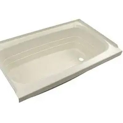 Tub - 24" x 40" x 11" - Right Hand Drain - Parchment