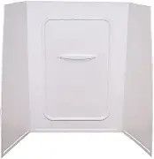 24" x 38" x 59" Parchment - Tub/ Shower Surround