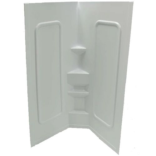 Shower Surround - 34" x 34" x 66" - Neo Hex White