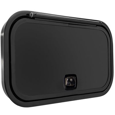 26" x 18" Baggage Door - Black with Black Trim - Slam Latch