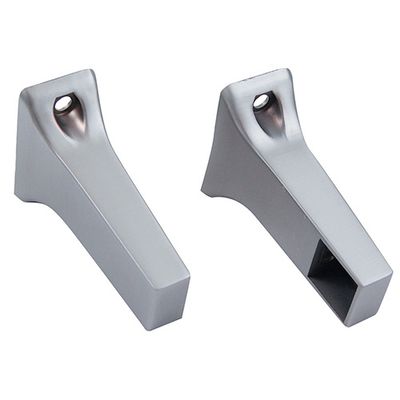 Brushed Nickel Towel Bar End Brackets
