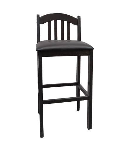 Custom Wood Products RV High Barstool - Black - 35" High
