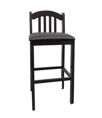 Custom Wood Products RV High Barstool - Black - 35" High