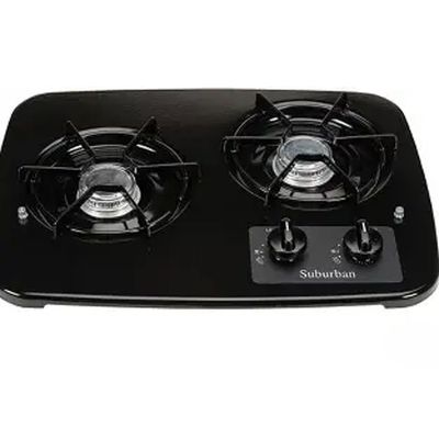 Suburban Drop-in 2 Burner Stove Top Black - with Cover