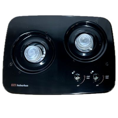 Suburban Drop-in 2 Burner Stove Top Black - with Cover