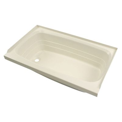 Tub - 24" x 36" - Parchment - Left Hand Drain