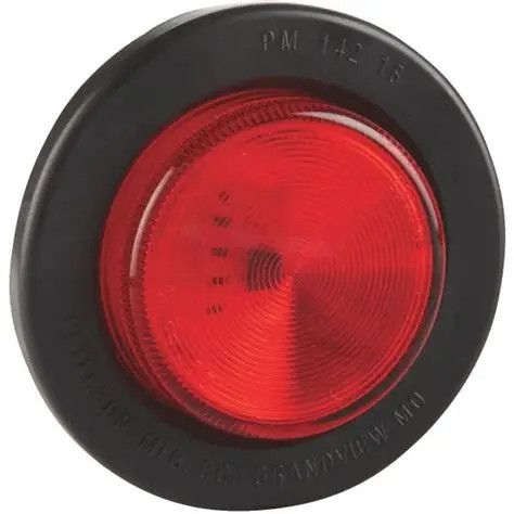 Peterson LED Clearance Light - Round - Red - 2 1/2" x 2 1/2"