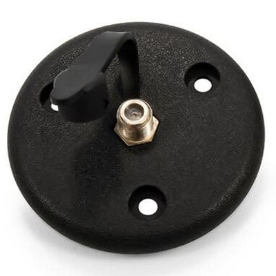 Camco 55036 Coax Connector Plate Single Small Cap Exterior Bk
