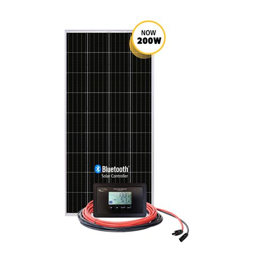 Go Power Solar Panel w/Controller - 200W - 9.6a - 59" X 26"