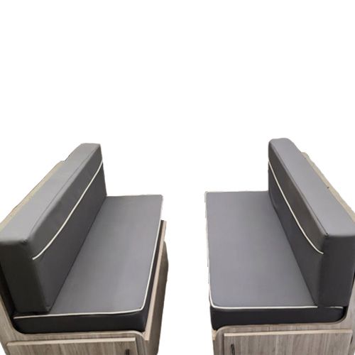 Lippert RV Dinette Cushion Set - Elliott Slate - 44"