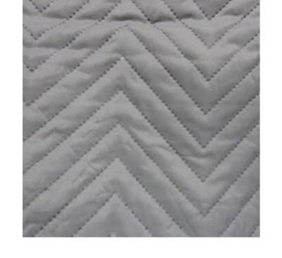 Ascot Dark Gray Chevron Pattern RV Bedspread - 94" x 92"