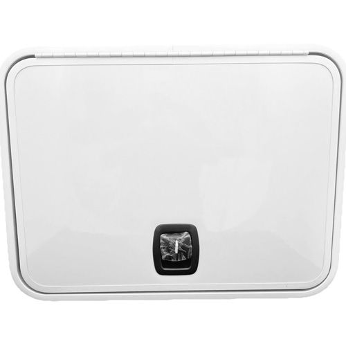 30" x 24" Baggage Door - White with White Trim - Slam Latch