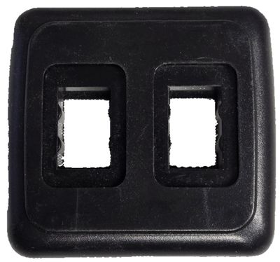 JR Products - Black Double Switch Base and Face Plate - 12315