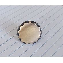 Drawer Knob L -Liberty - 1 1/8" Antique Brass Scallop Edge