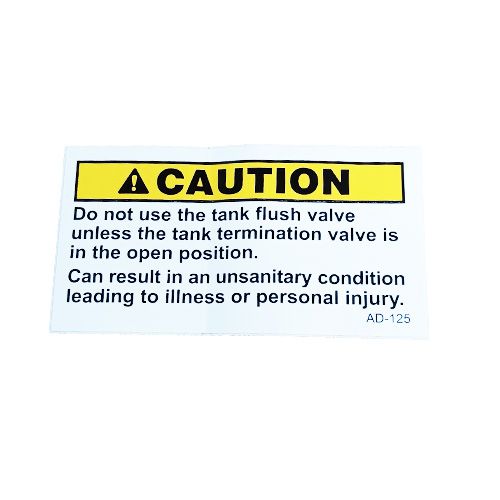 Decal - Caution - Waste Water
