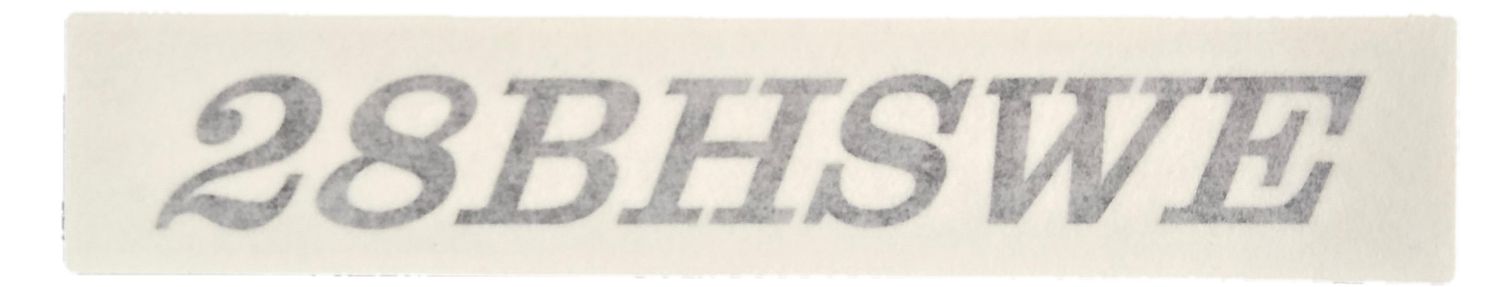 Decal Keystone - 28BHSWE