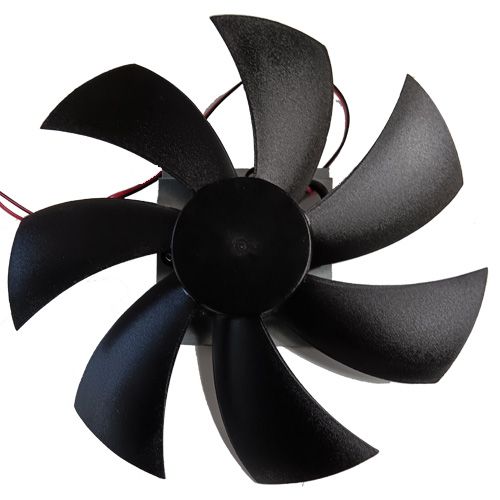 Contoure Range/Stove/Oven Hood Fan Motor &amp; 6-1/2" Blade - 3-Hole Mount - Black