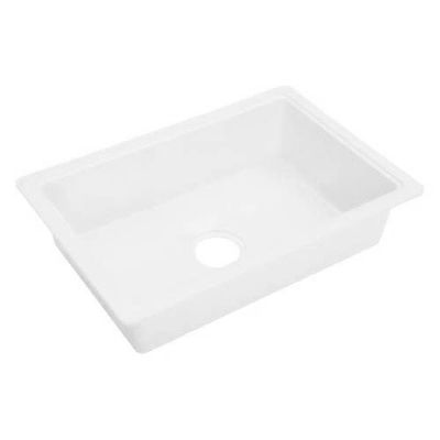 Kitchen Sink - ABS Plastic Single Basin - 27" x 16" x 7" - White