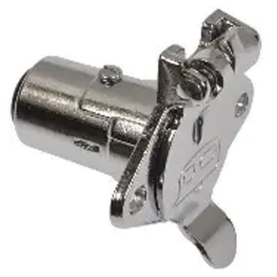 4-Way Socket Round Chrome