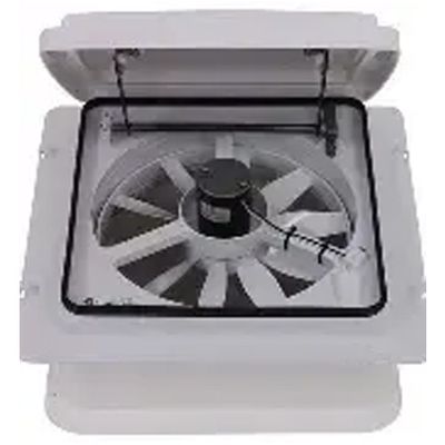 Maxxair Roof Vent - 12v Fan - Manual Lift - 4 Speed - White