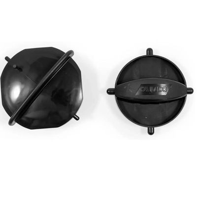 Sewer Hose Storage Caps - Black - 1 Pair