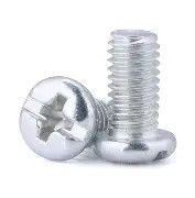 M5-0.80 x 16mm Machine Screws Pan Head Phillips DIN 7985a Zinc Cra+3 - 300/Package