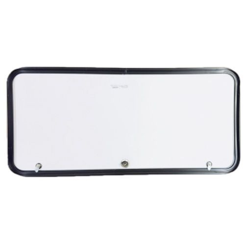 48" x 22" Baggage Door - White with Black Trim - 2 Thumb Latches, 1 Lock