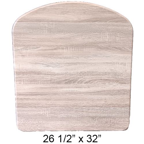 Dinette Table Top - Distressed Rustic Oak, Size: 26 1/2" x 32 1/4"