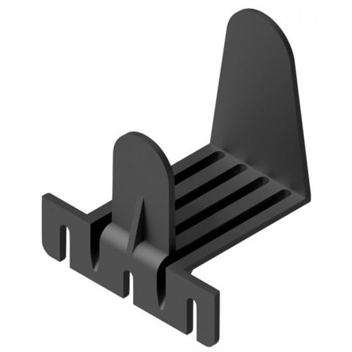 B&amp;B RV Sliding Pocket Door Guide - Black Plastic - In Frame