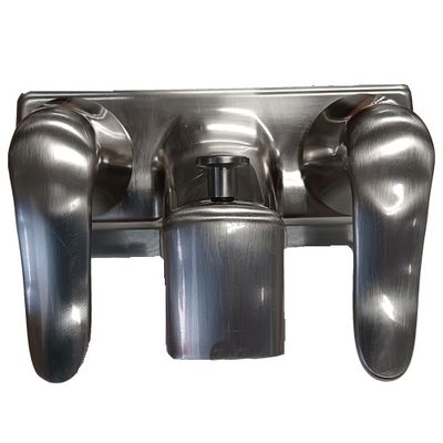 TD Tub Faucet with Shower Diverter - Satin Nickel - Contemporary Style