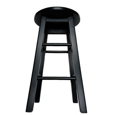 Wood Stool - Black