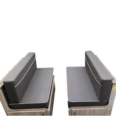 Booth Dinette Cushion Set - Elliot Slate - 44" x 24"