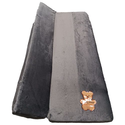 No Cut Bunk Mattress - 3" x 24 1/2" x 49 1/2" - Gray - Teddy Bear