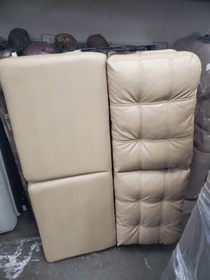 56" Jack Knife Sofa Fawn Leather