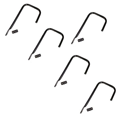 ObeCo Black Steel Utility J Hook - 5 Pack