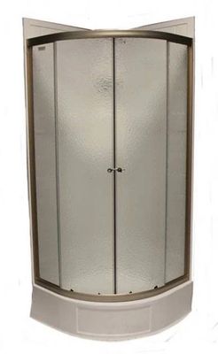 SEA Shower Door - Curved 34 x 34 x 65 - Oil Rubbed Bronze Trim - AX60-65-OCDZ 1702